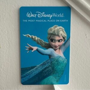 Walt Disney World Elsa Gate Ticket Used Collectible Card Disney Parks Land World